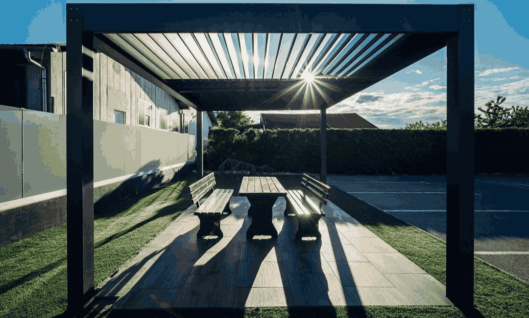 Pergola-aus-Aluminium
